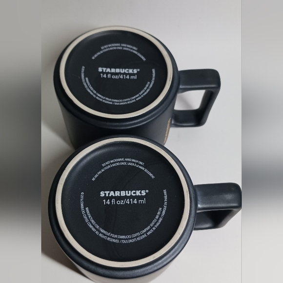 Starbucks Viennese Air Plane Coffee Mug Ceramic Black/Gold 14oz 2016 - Picture 7 of 9